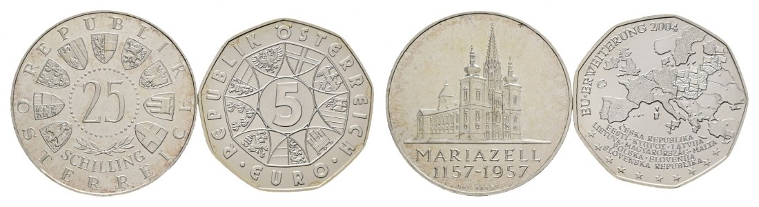  Österrreich; 25 Schilling; 5 Euro ( EU- Erweiterung 2004)   