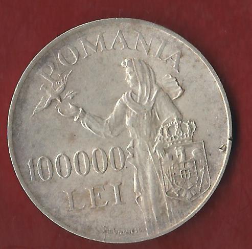  Rumänien 100000 Lei 1946  Münzankauf Koblenz Frank Maurer AK304   