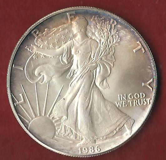 USA Silver Eagle 1986  Münzankauf Koblenz Frank Maurer AK305   