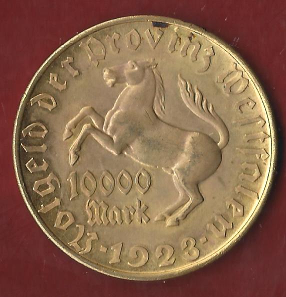  Notgeld Westfalen 10 Td. Mark 1923 Münzankauf Koblenz Frank Maurer AK308   