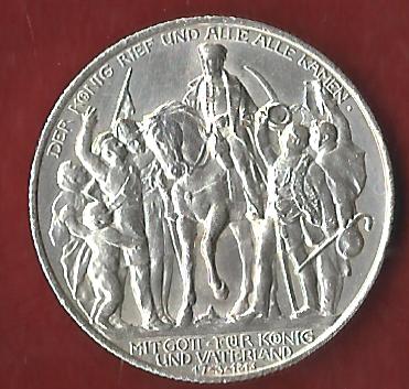  2 Mark Preussen Befreiungskriege 1913 Münzankauf Koblenz Frank Maurer AK311   