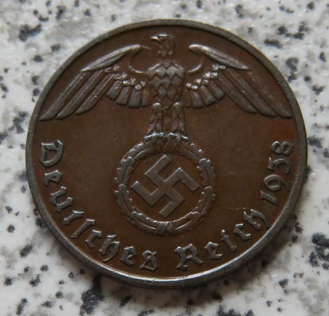  Drittes Reich 1 Pfennig 1938 B   