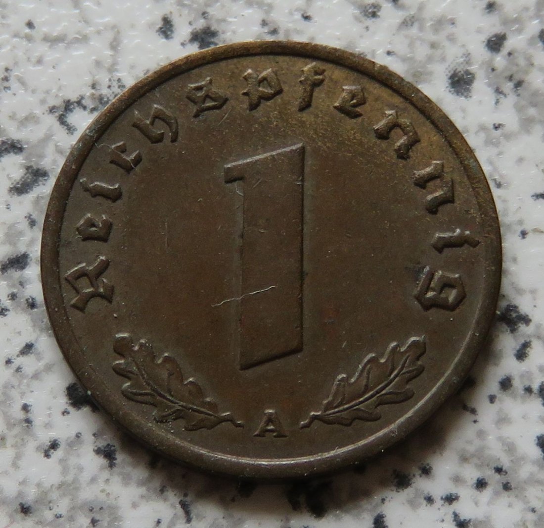  Drittes Reich 1 Pfennig 1939 A   
