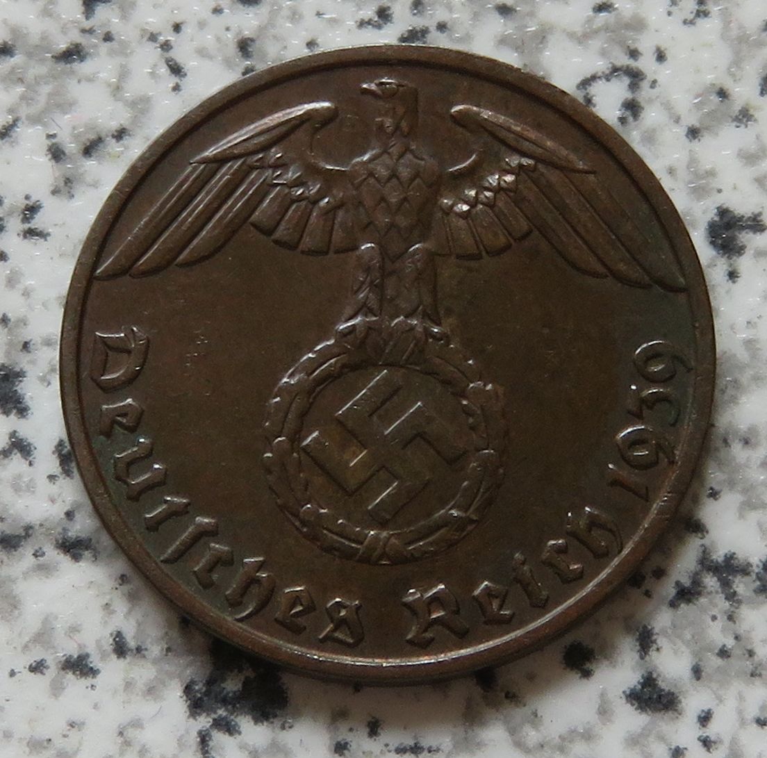  Drittes Reich 1 Pfennig 1939 B   