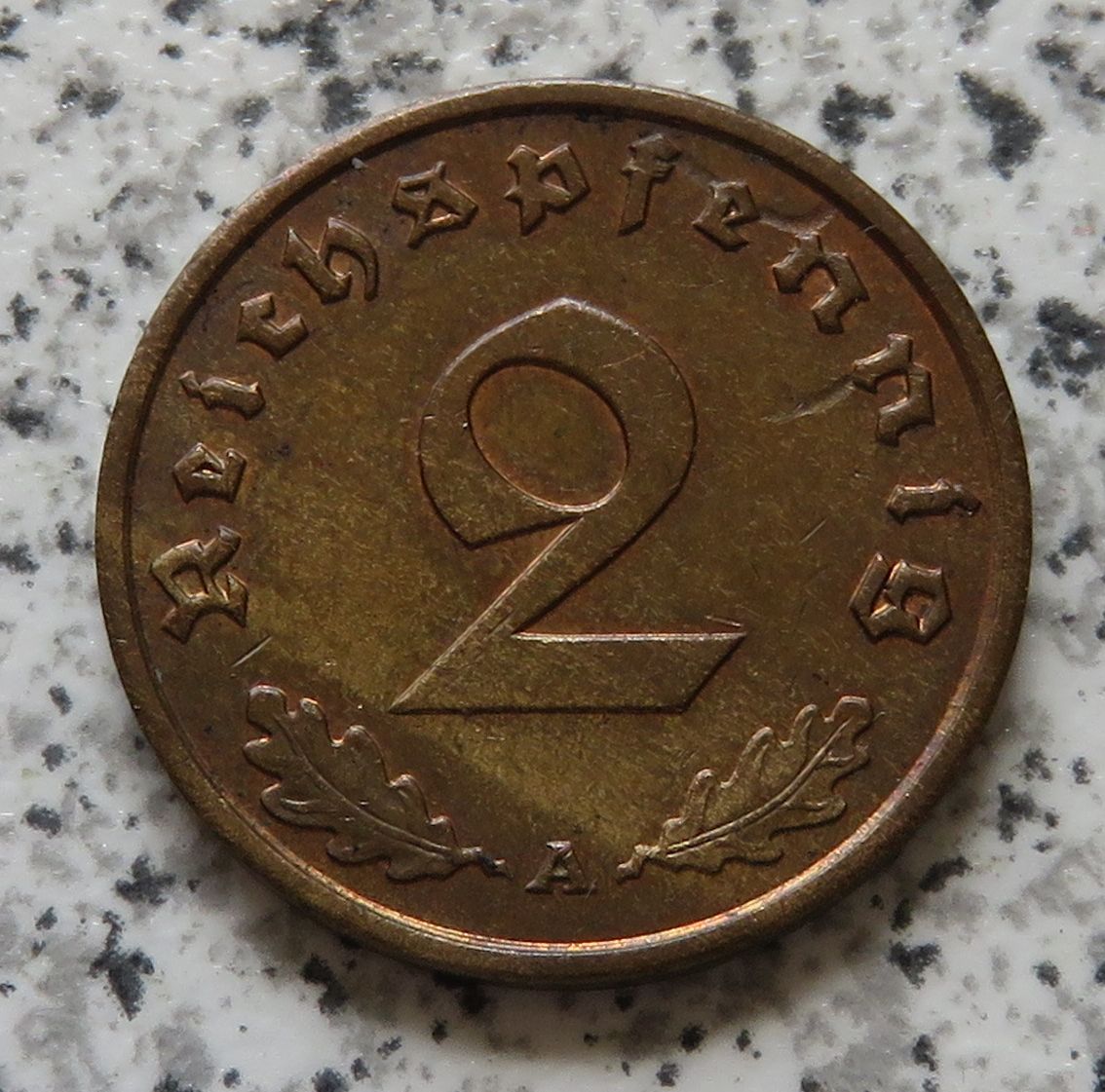  Drittes Reich 2 Reichspfennig 1938 A   