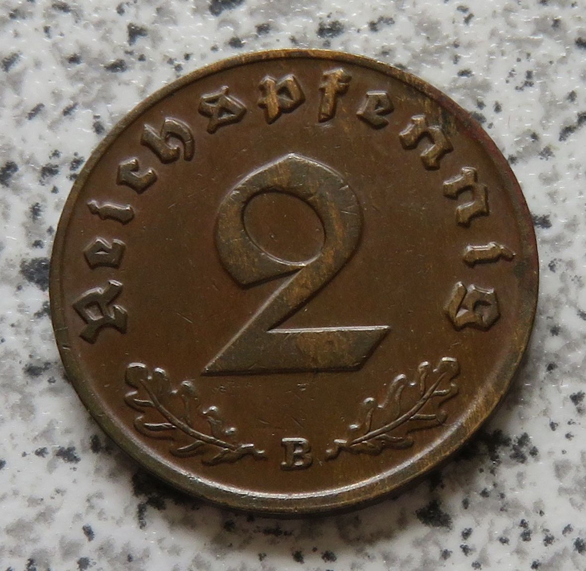  Drittes Reich 2 Reichspfennig 1938 B   
