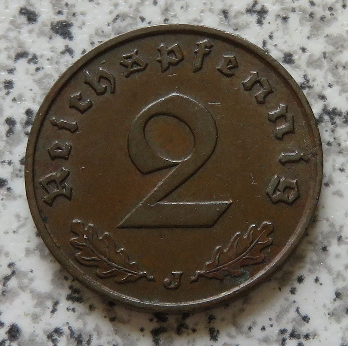  Drittes Reich 2 Reichspfennig 1938 J   