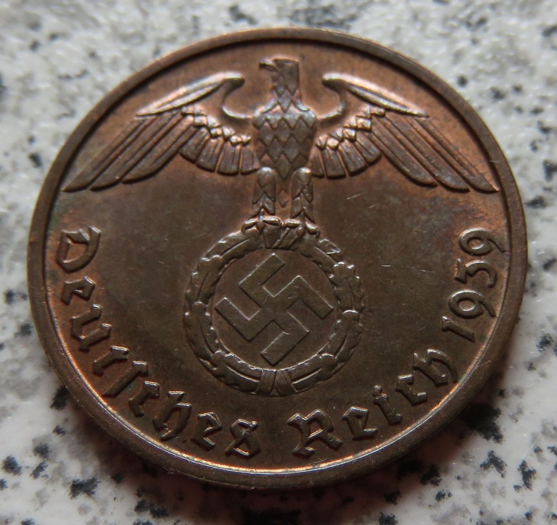  Drittes Reich 2 Reichspfennig 1939 B   
