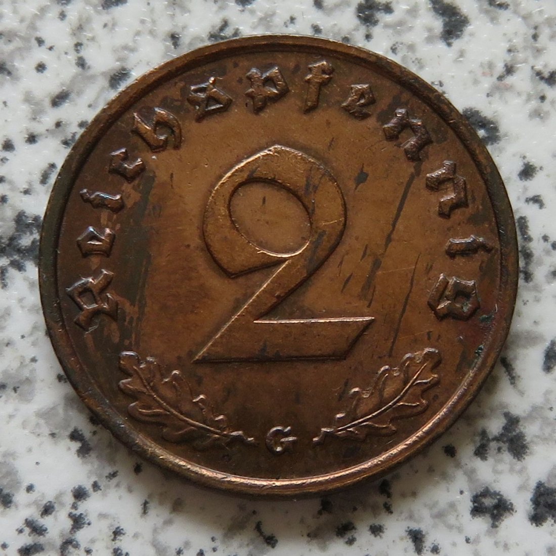 Drittes Reich 2 Reichspfennig 1939 G   