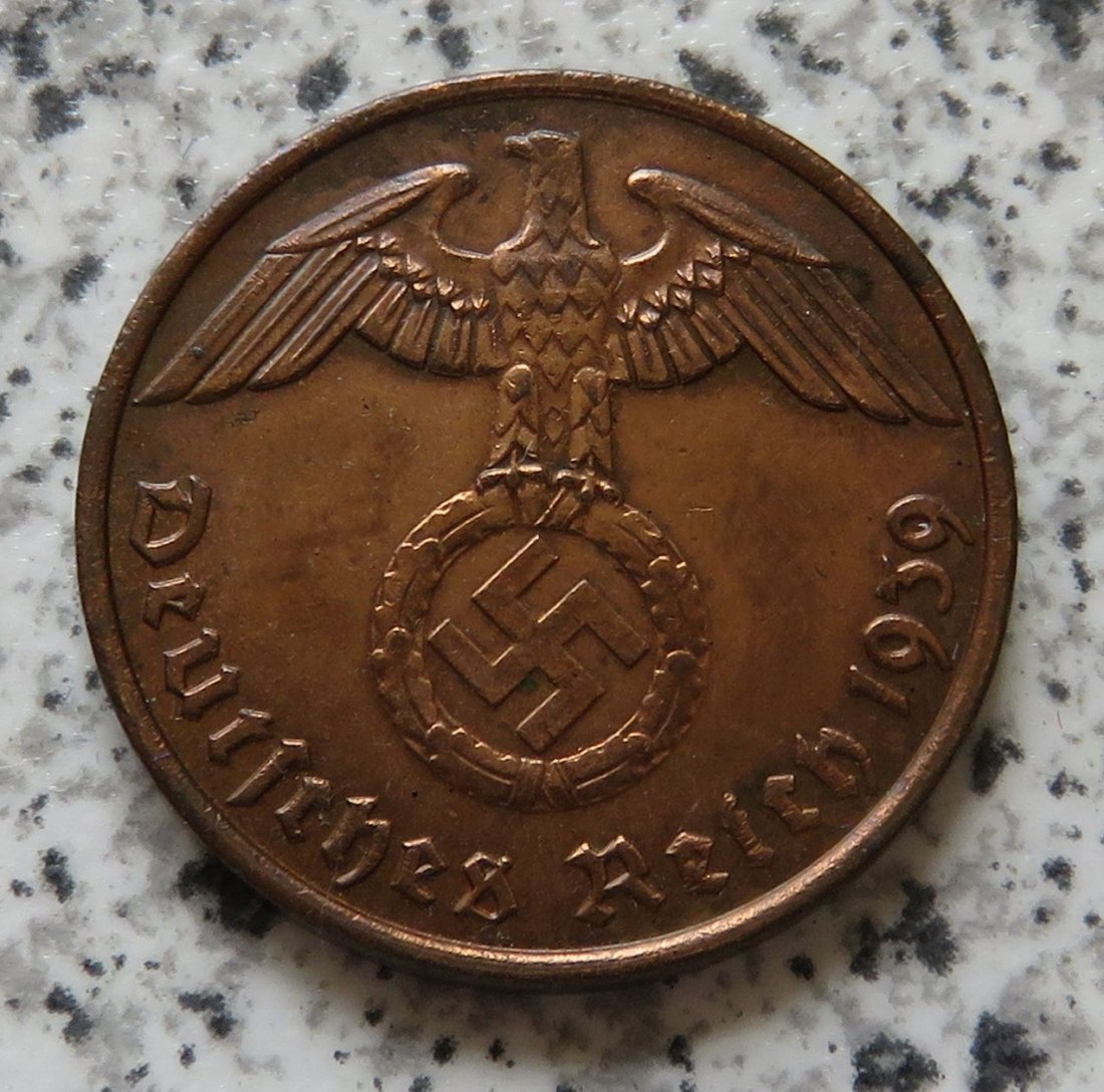  Drittes Reich 2 Reichspfennig 1939 G   