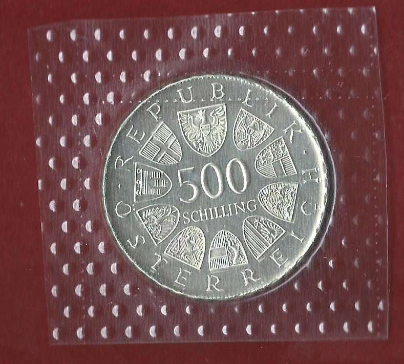  Österreich 500 Schilling 35 Euro Nennwert 1981  ST  Münzankauf Koblenz Frank Maurer AK318   