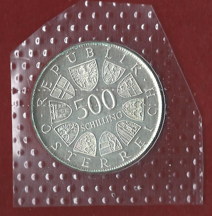  Österreich 500 Schilling 35 Euro Nennwert 1981 ST  Münzankauf Koblenz Frank Maurer AK320   