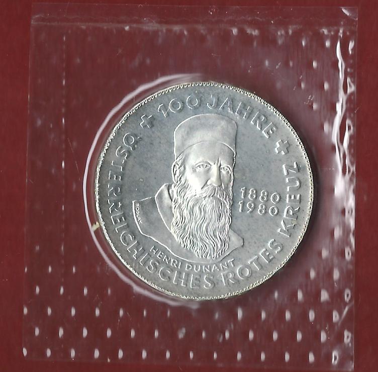  Österreich 500 Schilling 35 Euro Nennwert 1980 ST  Münzankauf Koblenz Frank Maurer AK321   