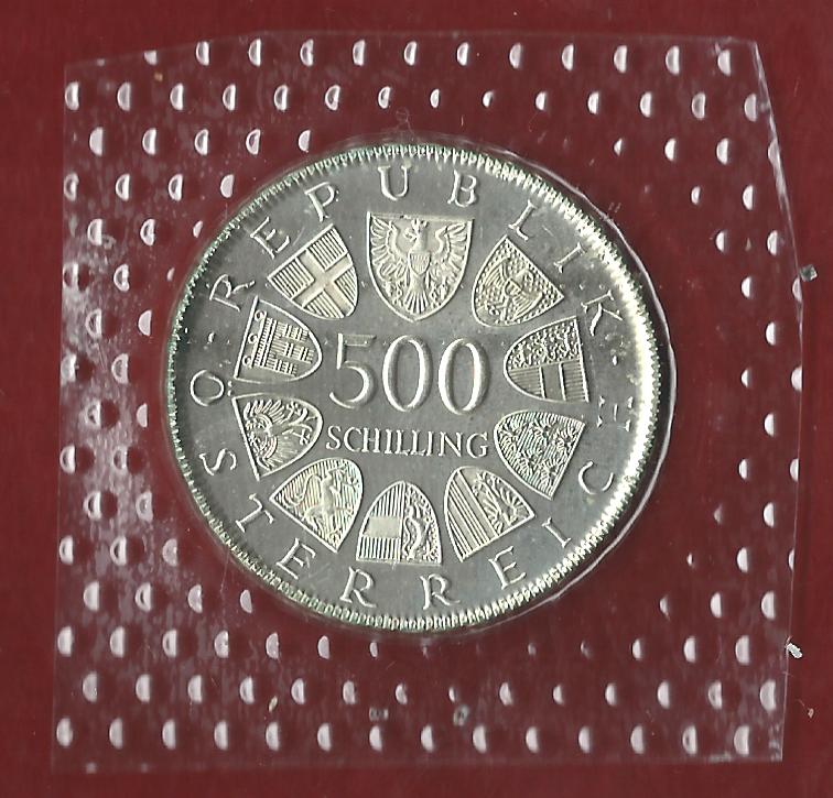  Österreich 500 Schilling Wiener Rathaus 1980 ST  Münzankauf Koblenz Frank Maurer AK322   