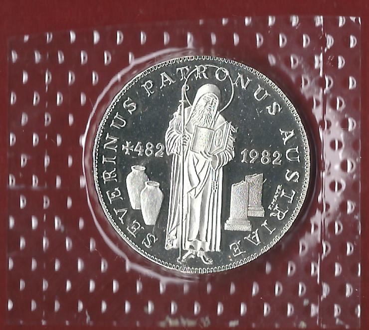  Österreich 500 Schilling 35 Euro Nennwert 1982 ST  Münzankauf Koblenz Frank Maurer AK324   
