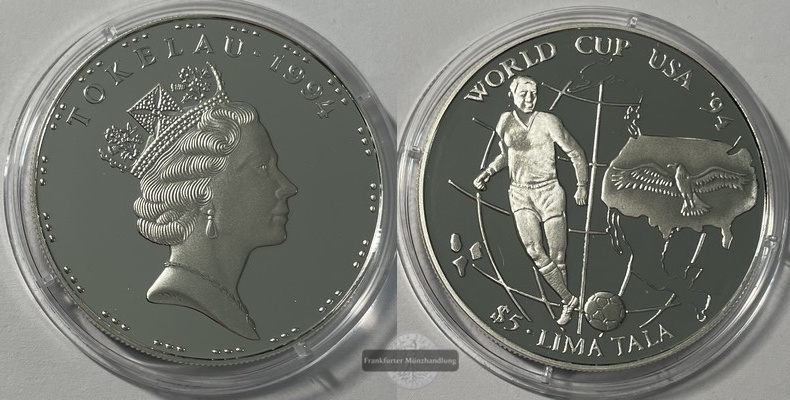  Neuseeland 5 Dollar  1994   FM-Frankfurt KM#20 Feingewicht: 25,18g  Silber  pp   