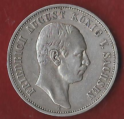  Kaiserreich 3 Mark Sachsen 1909  Münzankauf Koblenz Frank Maurer AK329   