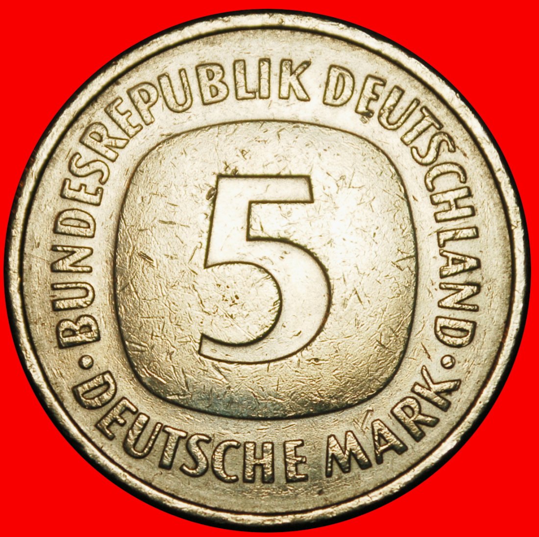 Ⰶ NOT COMMUNIST (1975-2001):GERMANY★5 MARKS 1980F I+A+rF! BADEN-WUERTTEMBERG★LOW START ★ NO RESERVE!