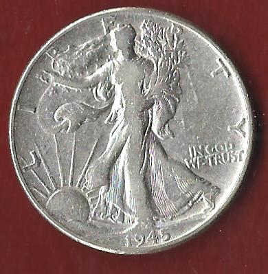  USA 1/2 Dollar 1945  Münzankauf Koblenz Frank Maurer AK347   