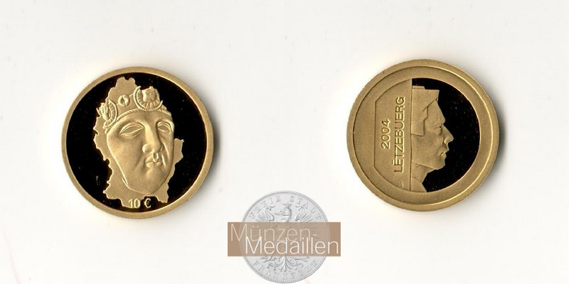 Luxemburg  10 Euro MM-Frankfurt  Feingold: 3,11g Luxembourg Central Bank 2004 