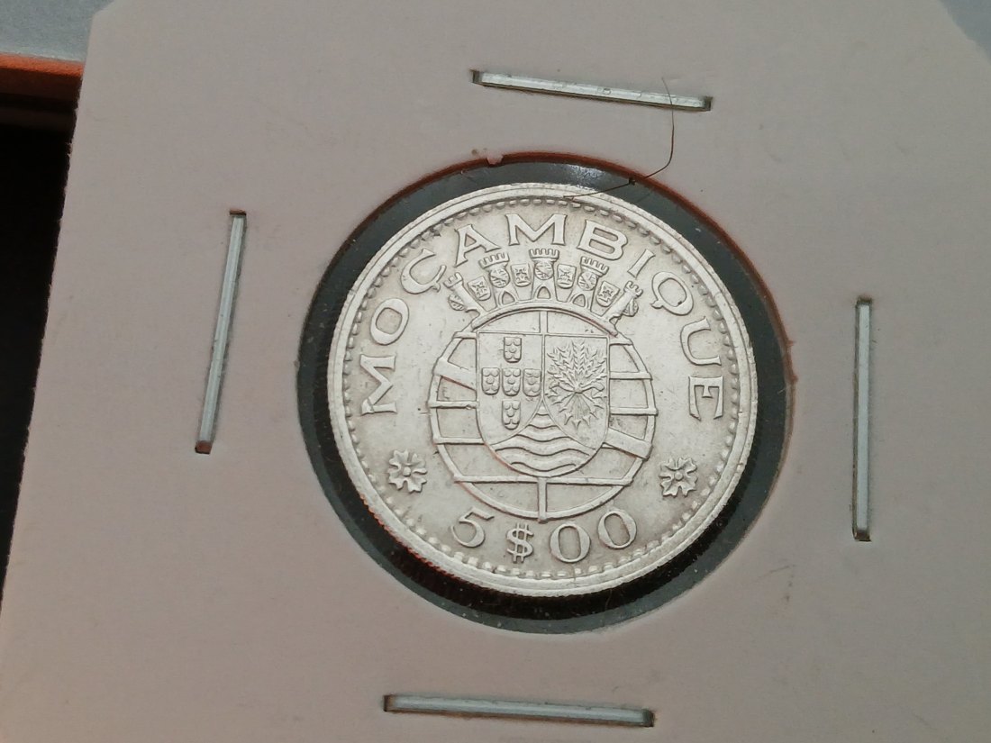 Mozambique - 5 Escudos 1960 Silber