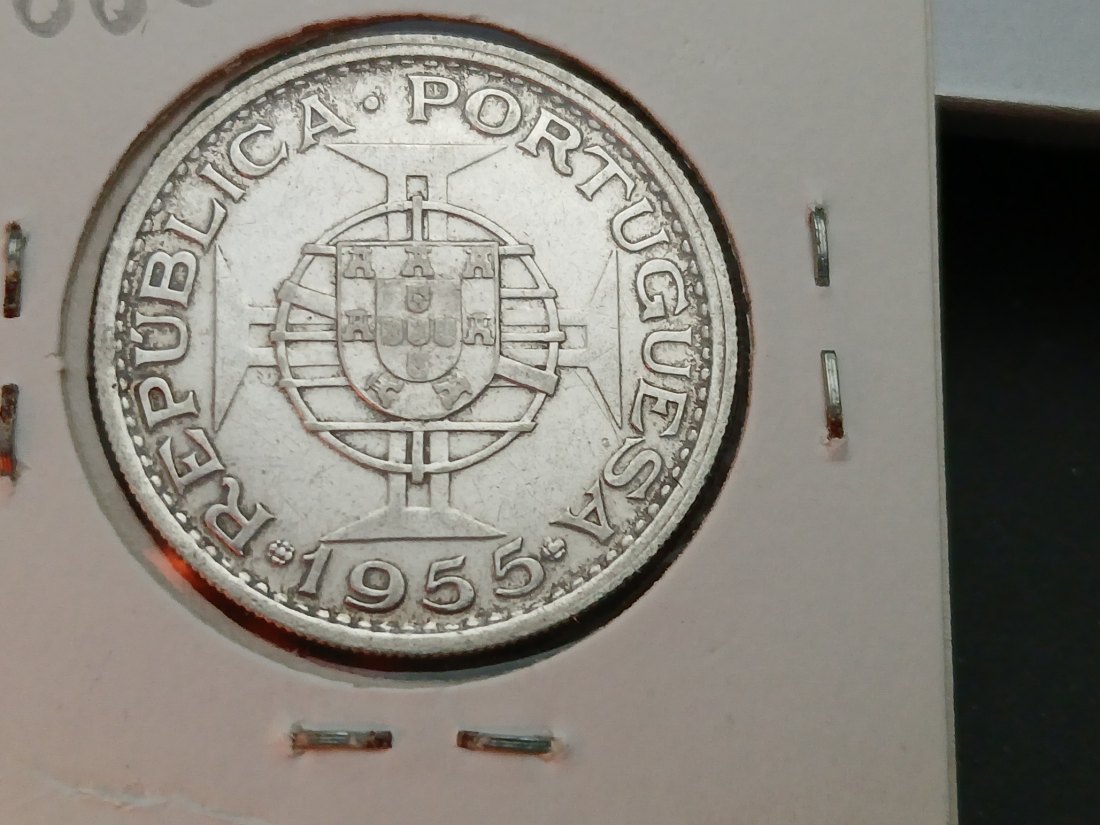  Angola - 20 Escudos 1955 Silber   