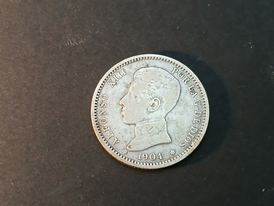  Spain - 1 Peseta 1904   
