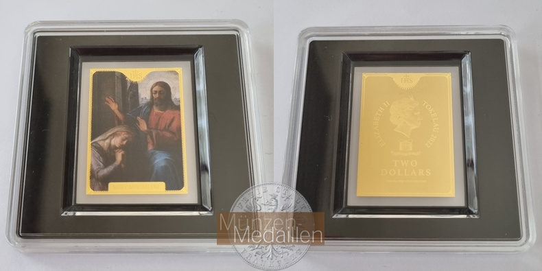  Tokelau 2 Dollar Maria Magdalena 1/200 Unze MM-Frankfurt Feingold: 0,155g   