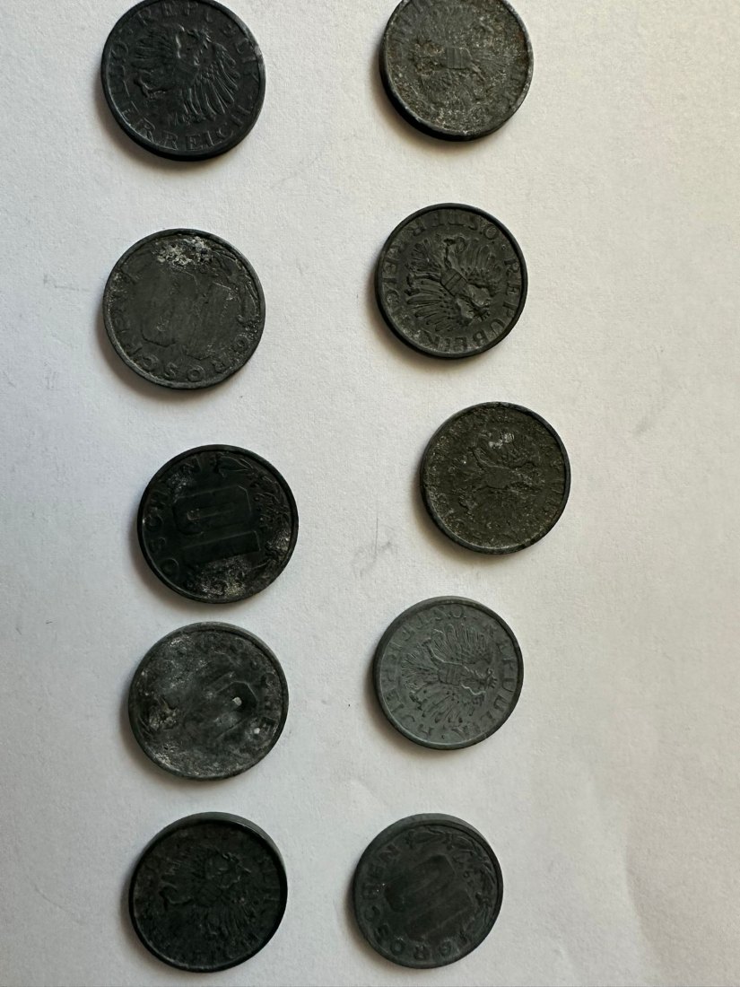  Schilling 10 Groschen Österreich 1949 10STK   