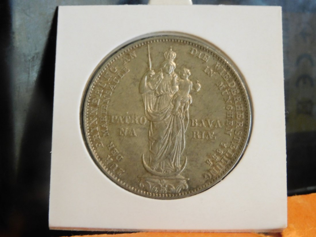  GERMANY 2 GULDEN 1855 BAVARIA.GRADE-PLEASE SEE PHOTOS.   