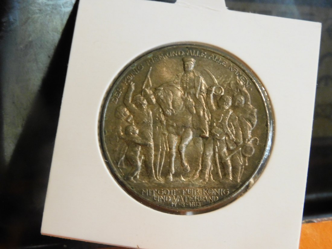 GERMANY 3 MARK 1913 PRUSSIA.GRADE-PLEASE SEE PHOTOS.