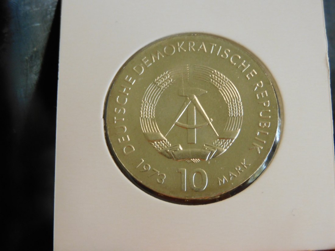  GERMANY 10 MARK 1973 DDR.GRADE-PLEASE SEE PHOTOS.   