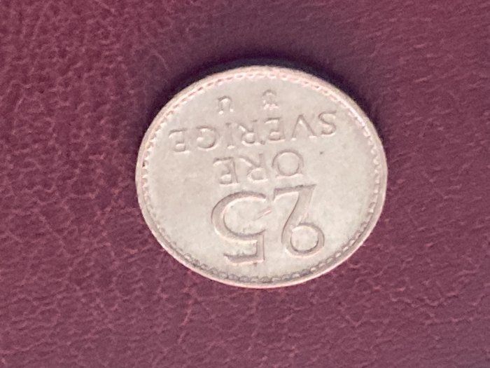  Münze Umlaufmünze Schweden 25 Öre 1973   