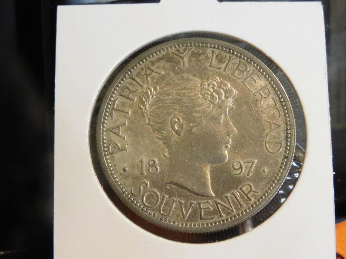 CUBA SOUVENIR PESO 1897 .GRADE-PLEASE SEE PHOTOS.