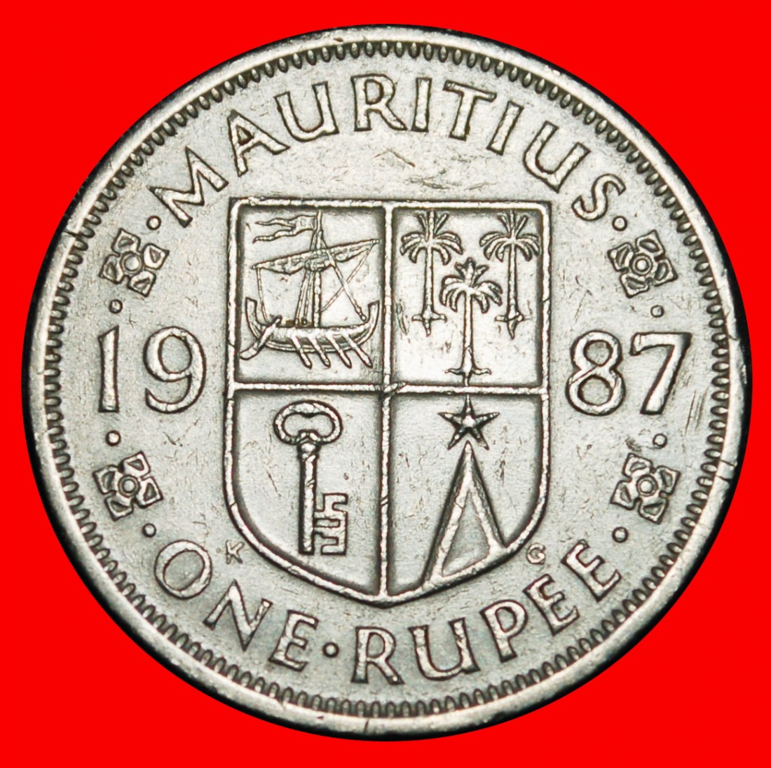 Ⰶ GREAT BRITAIN (1987-2023): MAURITIUS ★ 1 RUPEE 1987 SHIP!★LOW START ★ NO RESERVE!