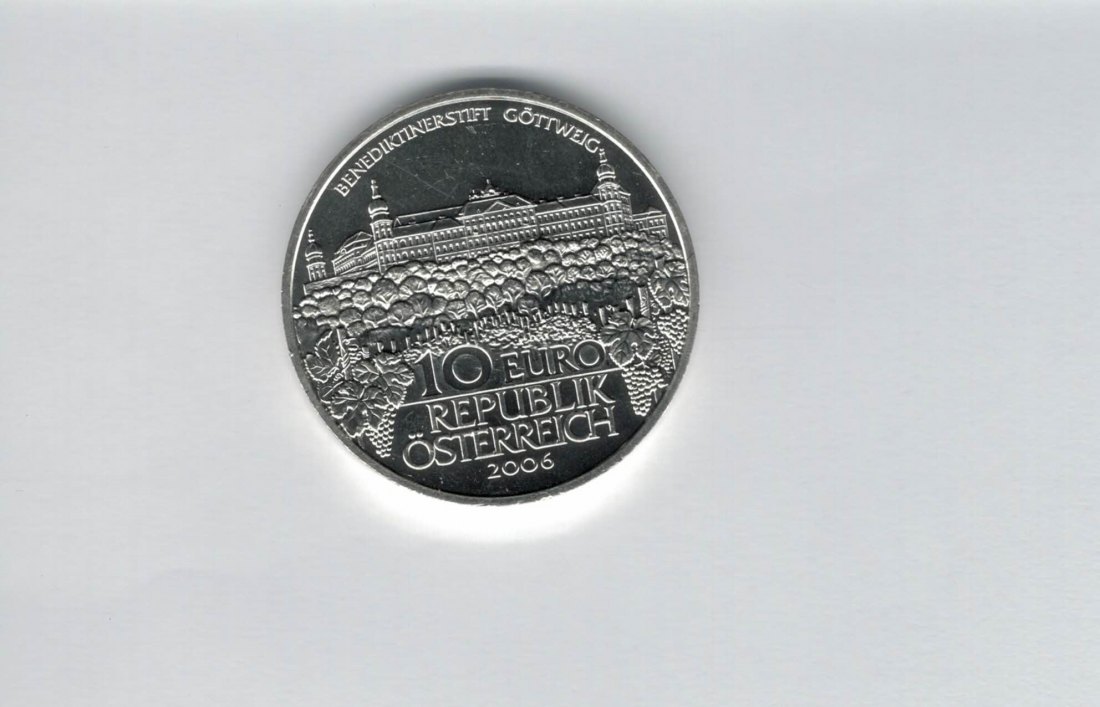  10 Euro 2006 Stift Göttweig  silber 925/16g fein Österreich Spittalgold9800 (4971/10   
