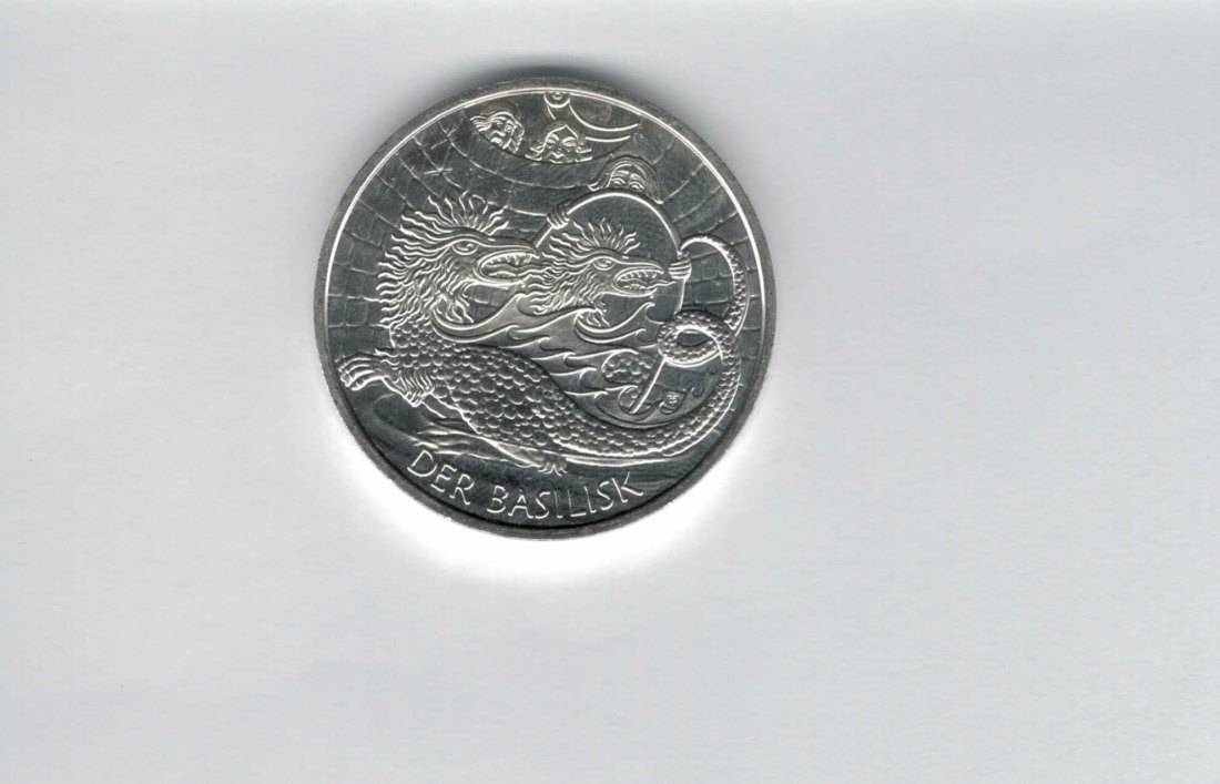  10 Euro 2009 Der Basilisk von Wien silber/16g fein Österreich Spittalgold9800 (4971/15   