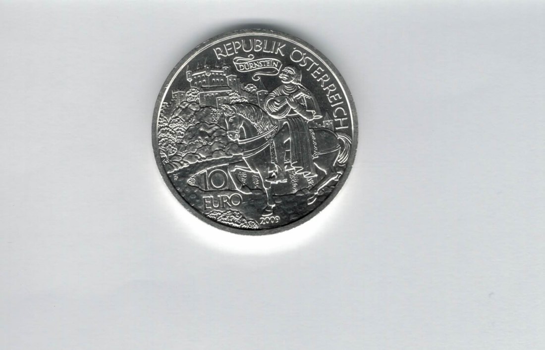  10 Euro 2009 Dürnstein Richard Löwenherz silber 925/16g fein Österreich Spittalgold9800 (4971/16   