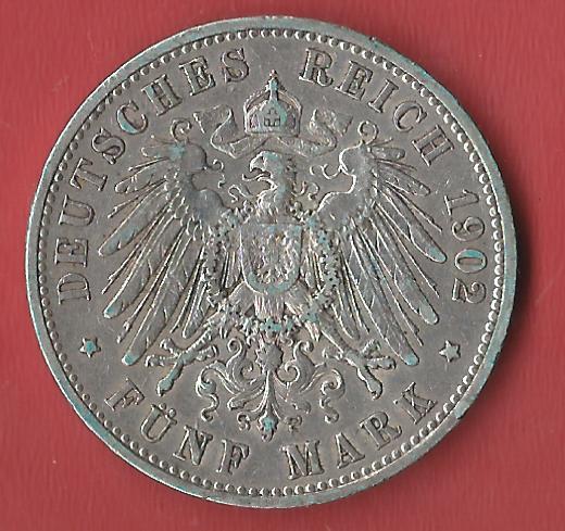  Preuusen 5 Mark Wilhelm II 1902 A Koblenzer Muenzen Studio Münzankauf Koblenz Frank Maurer Al846   