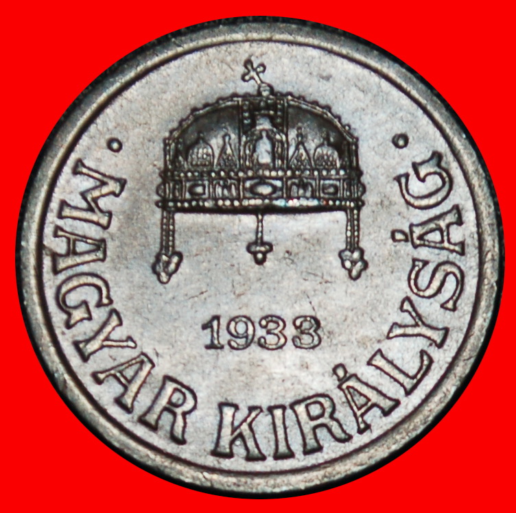  Ⰶ CROWN OF ST STEPHEN (1926-1939): HUNGARY ★ 1 FILLER 1933! HORTHY 1920-1944★LOW START ★ NO RESERVE!   