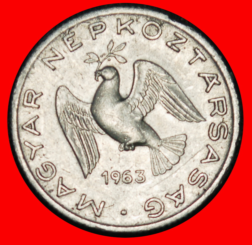 Ⰶ BIG COMMUNIST DOVE (1950-1966): HUNGARY ★ 10 FILLERS 1963!★LOW START ★ NO RESERVE!