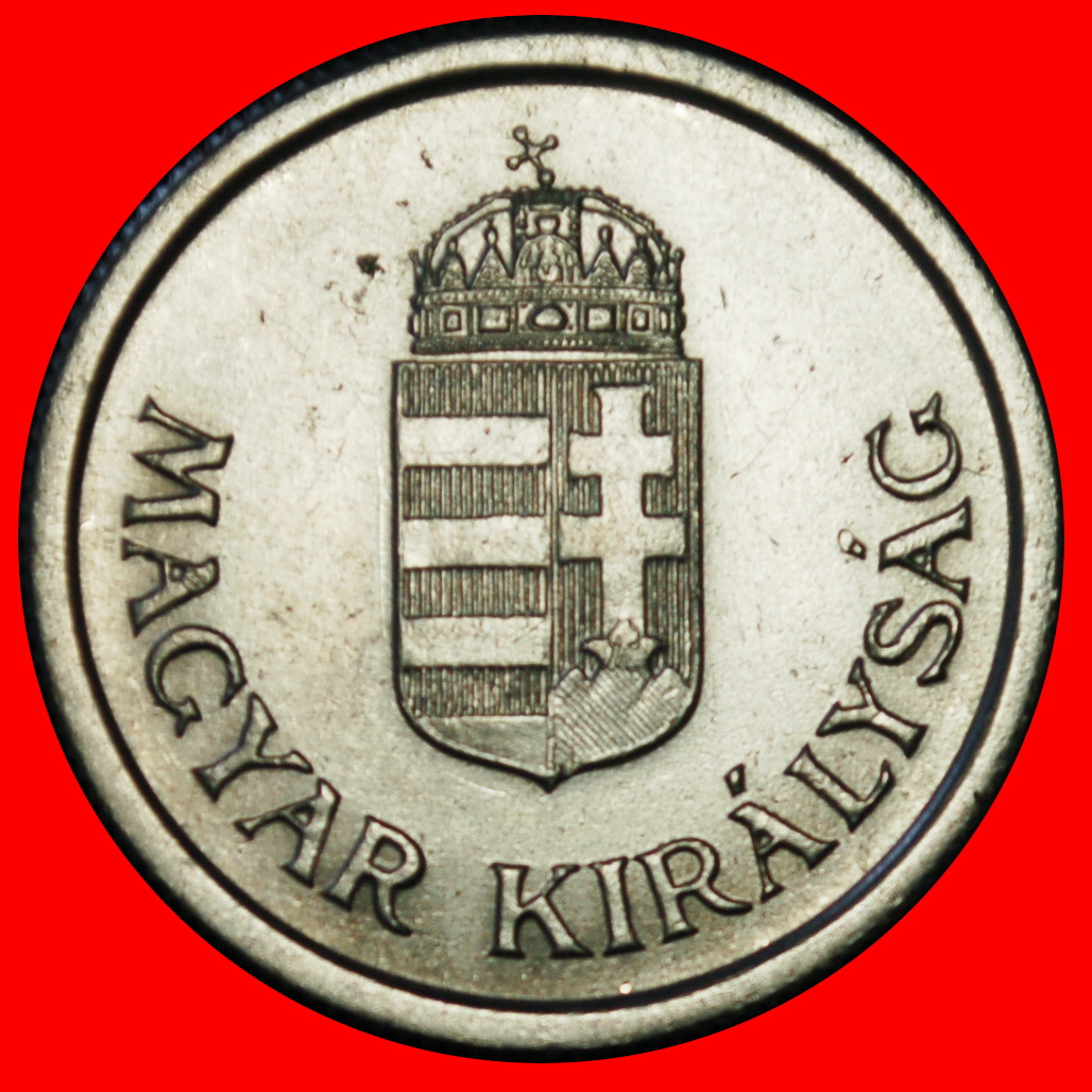  Ⰶ CROWN (1941-1944): HUNGARY ★ 1 PENGO 1944! MIKLOS HORTHY (1920-1944) UNC ★LOW START ★ NO RESERVE!   