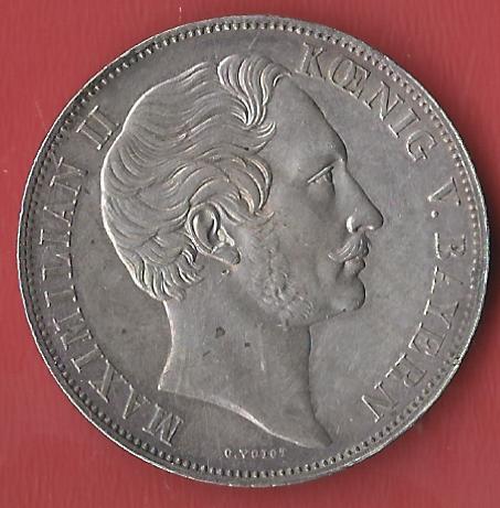  2 Gulden Bayern 1855 Koblenzer Muenzen Studio Münzankauf Koblenz Frank Maurer AL 829   