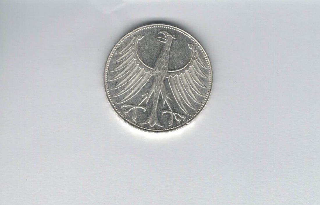 5 Mark 1971 G silber 7g fein BRD Deutschland Spittalgold9800 (4601   