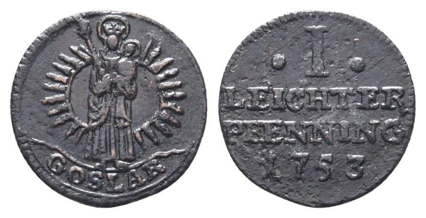  Altdeutschland; Kleinmünze 1753   