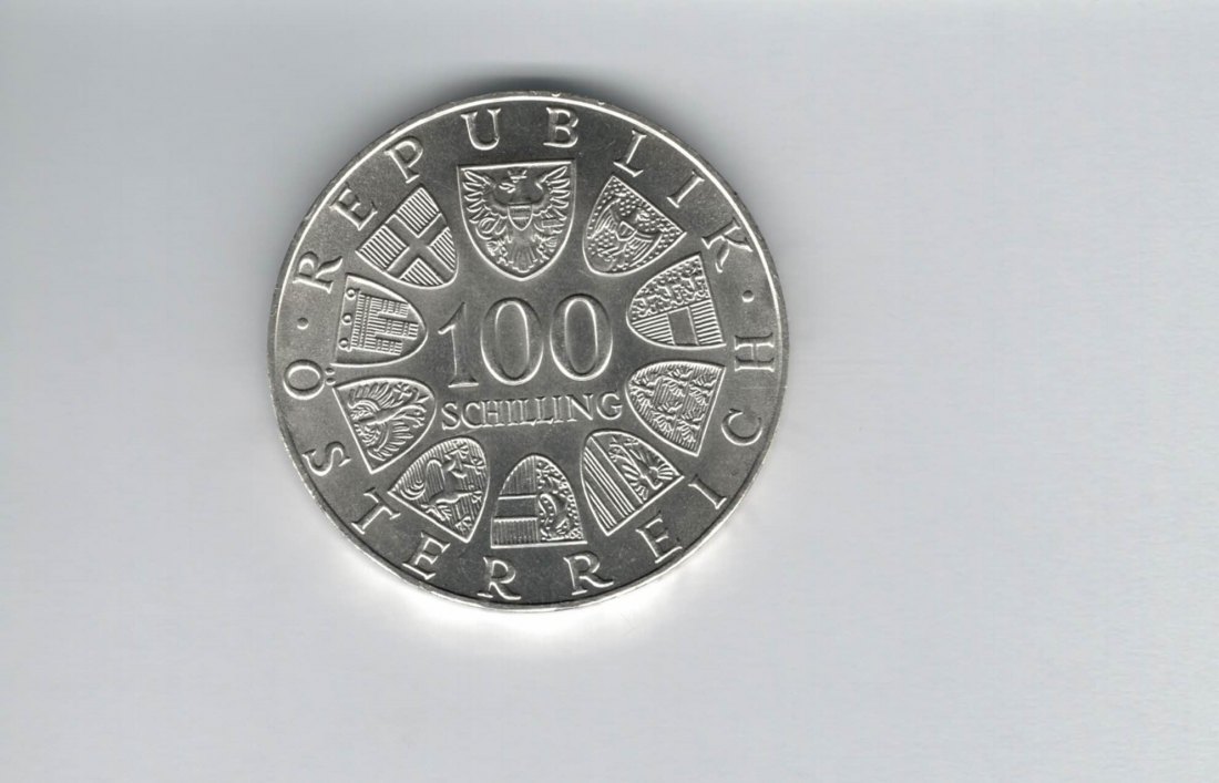  100 Schilling 1976 200 Jahre Burgtheater Wien 15,36g f Österreich Spittalgold9800 (01914/11)   