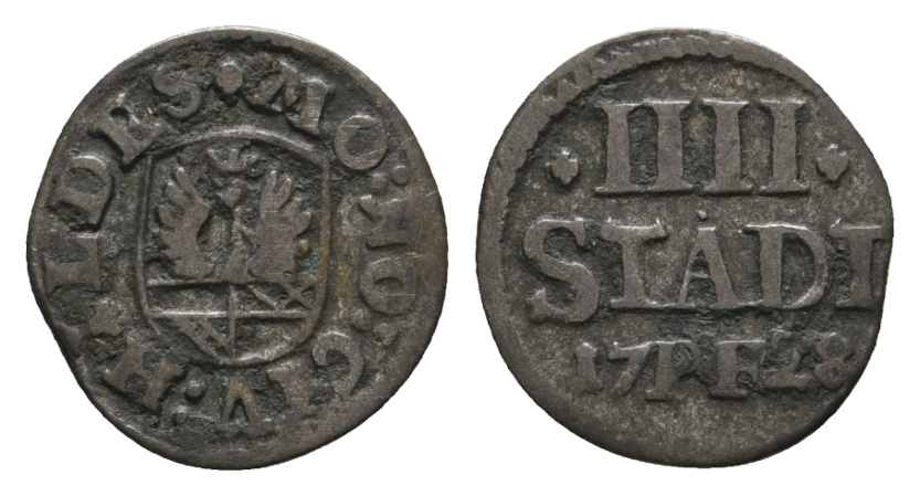  Altdeutschland; Kleinmünze 1728   
