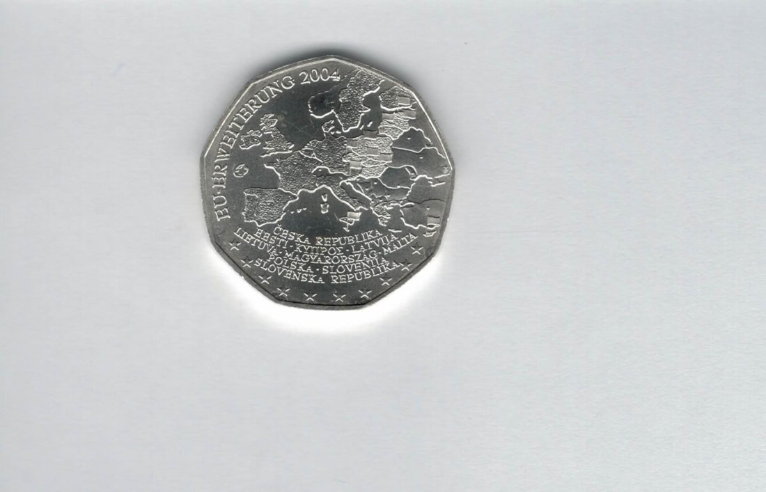  5 Euro 2004 EU-Erweiterung Österreich silber/8g fein Spittalgold9800 (4974/3   