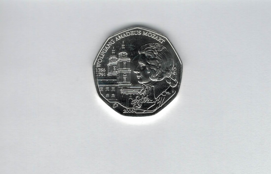  5 Euro 2006 W.A. Mozart silber 8g fein Österreich Spittalgold9800 (04974/8)   