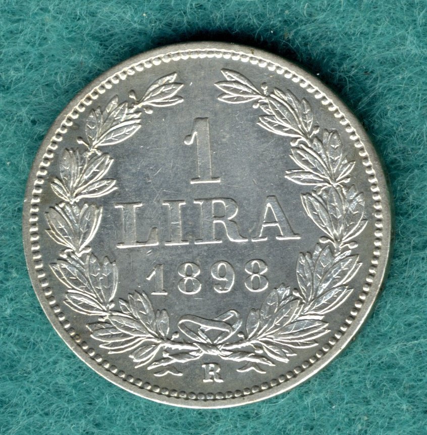  San Marino - 1 Lira 1898 - Silber   